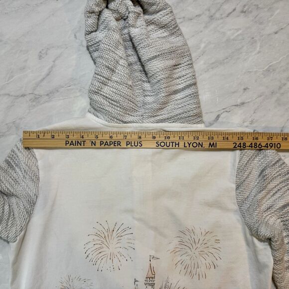 Disneyland Jacket Womens M White Gold Cinderella Castle Zip‎ Mickey Disney World - Picture 11 of 14
